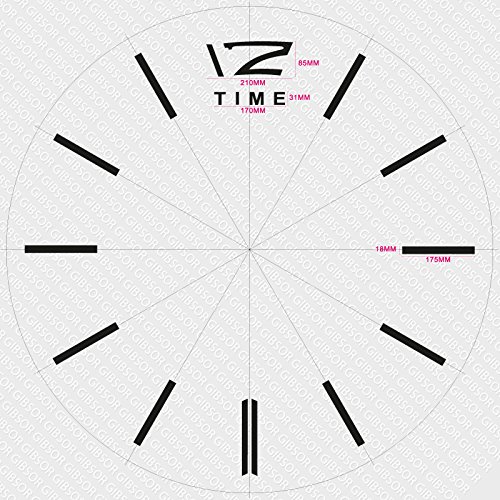Schwarze Riesen Designer Wanduhr Wohnzimmer Dekoration Wandtatoo XXL 3D aus Acryl - 2