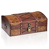 Brynnberg - 'Jimmy 35x23x14cm Boîte de Rangement Coffre au Trésor Cadenas - Boîte en Bois - trésor Poitrine