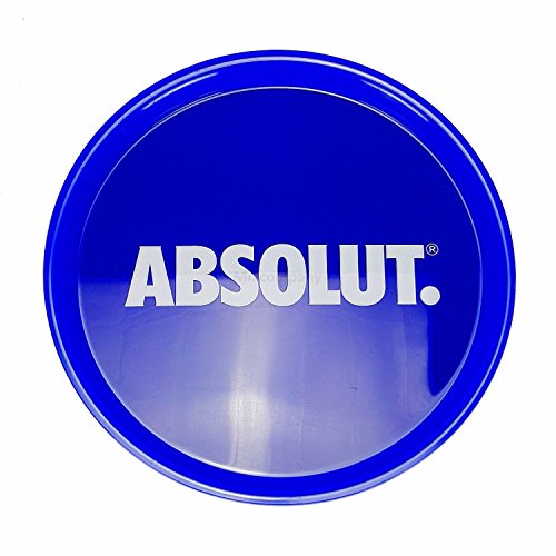 Preisvergleich Produktbild Absolut Vodka Tablett Serviertablett - Blau ca.37cm