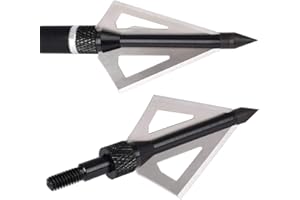 WEREWOLVES Pack de 12 têtes de flèche Arrow 3 Lames Tir à l'arc Arrow Heads Tips 100 Grains pour arbalète et Arc à poulies