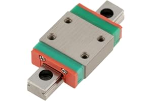 ZUNATE Miniaturowa prowadnica liniowa, LWL7B 40 mm, mini prowadnica liniowa do drzwi przesuwnych, Gide, szerokość 7 mm, z blokiem ślizgowym, mała prowadnica liniowa do drukarki 3D DIY (40 mm)