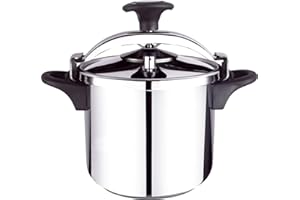 Bastilipo Expres clásica 10 Pentola in Acciaio Inox, 10 Litri, Grigio