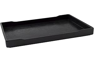 OMEM Reptile Bowl Large Food and Water Dish Also Fit for Bath (M, Black)