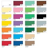 folia Tonkarton, (B)500 x (H)700 mm, 220 g/qm, sortiert