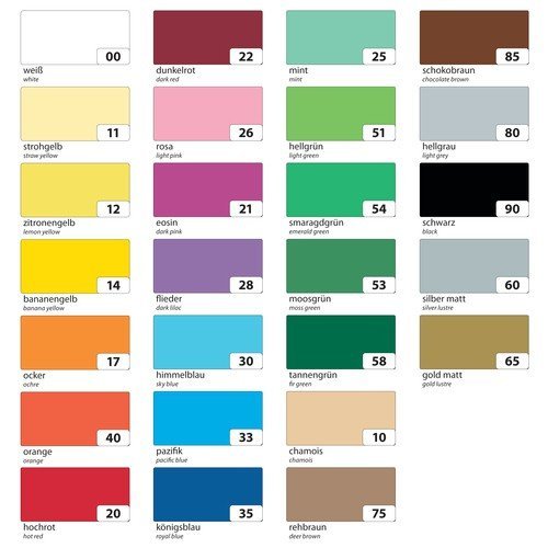 Folia 6122/99/100 - Fotokarton 220g/qm 50x70cm 100 Bogen farbig sortiert