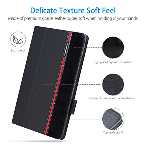 AUAUA iPad Pro 9.7 Hülle, iPad Pro 9.7 PU Leder Tasche Schutzhülle Schal + Clear Schutzfolie(Gift) für Apple iPad Pro 9.7 Zoll Apple Tablet - 5