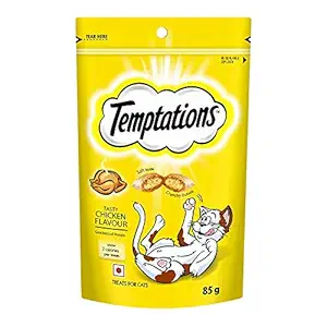 DynamicSales (India) Temptation Cat Treats Tasty Chicken Flavour, 85 g - Pack of 3