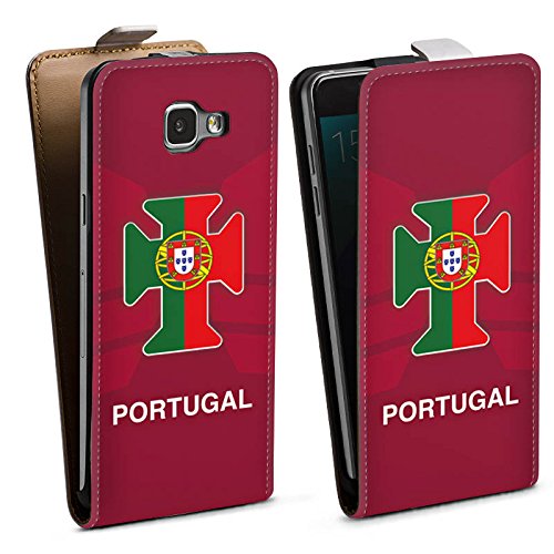 Samsung Galaxy A5 (2016) Tasche Schutz Hülle Walletcase Bookstyle Portugal EM Trikot Fußball Europameisterschaft