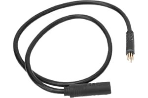 Dilwe Câble D'extension de Moteur de Vélo électrique, Câble D'extension de Moteur de Roue à 9 Broches pour Vélo électrique, Fil Femelle à Mâle, Accessoire de Vélo électrique (1,5 Plat