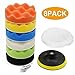 Produktbild Auto Polierschwamm,Nakeey 8pcs 100mm (4 Inchs) Polieraufsatz Bohrmaschine, Polierpad Set, Auto Polierset Polierschwamm Polierpad Set Polierteller für Poliermaschine M10 Bohrer Adapter