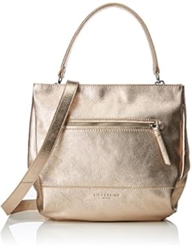 Liebeskind Berlin Damen Alicante Pgmeta Schultertasche, Gold (Moonlight), 16x33x26 cm