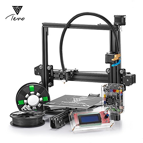 TEVO Tarantula I3 Extrusión de aluminio 3D Kit de impresora + Selección multifuncional + impresión 3D 2 Rolls Filament y tarjeta de 8GB SD LCD Como regalo (Doble auto grande)