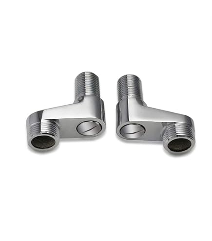 FTVOGUE Duschhahn-Schwingadapter G1/2 Auf G3/4 | Aus Messing & Edelstahl, Verstellbar, Für Badewannen- & Wandarmaturen