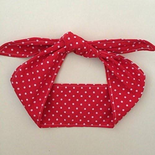 Picnic Party Child Headband - Girls Headwrap - Girls Hair Bows - Red Polka Dot