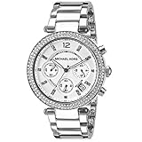 Michael Kors MK5353, Damenuhr aus Edelstahl besetzt mit Strasssteinen 