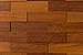 Produktbild wodewa Merbau Holz Wandverkleidung | 1m² 3D-Optik Massivholzriemchen Echtholz Wandpaneele Holzfliese Paneele Holzverkleidung