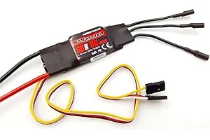 SPARKHOBBY 12a 20a 30a 40a 50a 60a 80a esc sans balais pour contrôleur de Vitesse Skywalker Bec pour rc Quadcopter hélicoptères Drone à voilure Fixe (1PC Skywalker 50A V2)