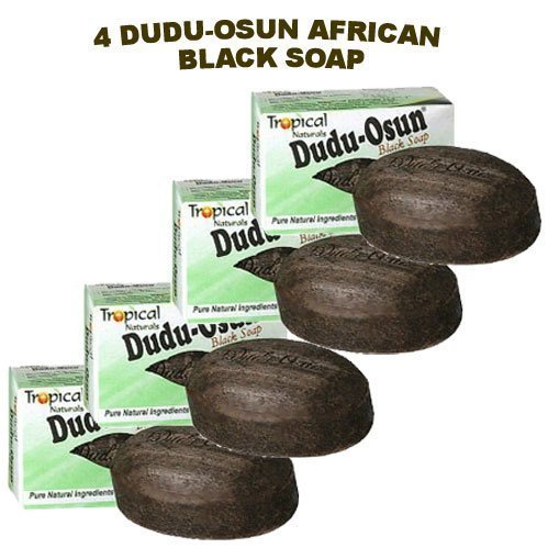 Dudu-Osun African Black Soap (100% Pure) Pack of 4 Body Care / Beauty Care / Bodycare / BeautyCare