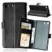 Produktbild Nancen Sony Xperia M5 (5,0 zoll) Lederhülle Neu Style Acht Farbe Weich PU Flip Case Ledertasche/Schutz Etui, Einfach Vintage Kollektion Karten Slot Foto Wallet Hülle Handy Tasche Zubehör