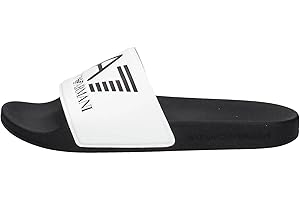 Emporio Armani EA7 de los Hombres Logo Sliders, Negro