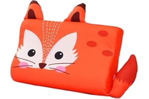 champracer Schlummerkids Kissen Original,Kinderkissen für Besserenund Gesünderen, Calmly Ergonomisch, Kawaii Tiere Kissen, Atmungsaktiv und Hautfreundlich （Mit Kopfkissenbezug） (Fox,50 * 30 cm)
