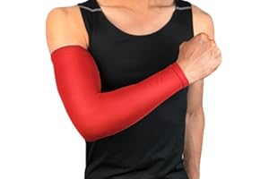 DAZZLEEX Morbido Portiere Gomito Pastiglie Braccio Protezioni Per Juniors & Adulti Poliestere Muscolare Compressione Manicotti Bande Protezione Solare