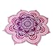 Produktbild Pixnor Mandala Runde Lotus Strand werfen Gobelin Decke Wolldecke Hippie Boho Zigeuner Tischdecke Strandtuch Runde Yoga Matte lila