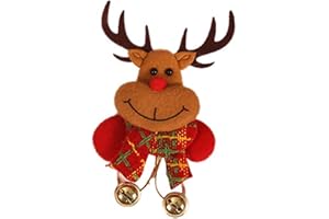 BSLVWG Weihnachten LED blinkende Brosche Pins Beleuchtete Brosche Weihnachtsbrosche Santa Elch Rentier Bär Weihnachtsbrosche Weihnachtsschmuck Kinder ﻿