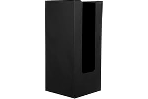 Cabilock 1 portabicchieri in , colore nero, usa e getta, di carta e coperchio Distributore di tazze di caffè con maniglia, tazze calde/fredde da banco di lavoro e supporto per coperchio