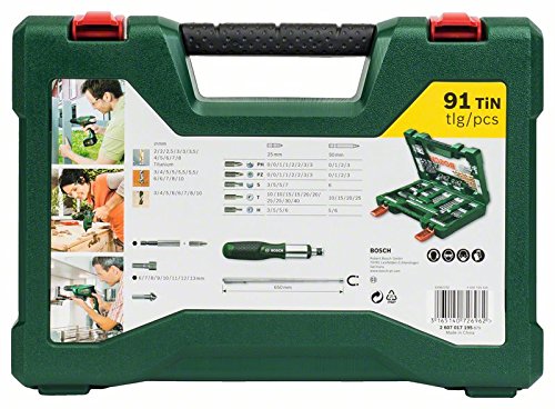 Bosch DIY 91tlg. V-Line Titanium-Bohrer- und Bit-Set mit Ratschen-Schraubendreher und Magnetstab - 3