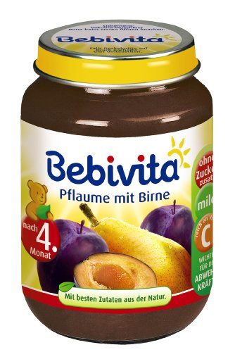 Preisvergleich Produktbild Bebivita Pflaume mit Birne, 1er Pack (1 x 190 g)