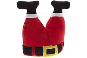 TOYLAND Unbekannt christmasshop Neuheit Weihnachtsmütze - Weihnachtsmann Beine in Kamin fest