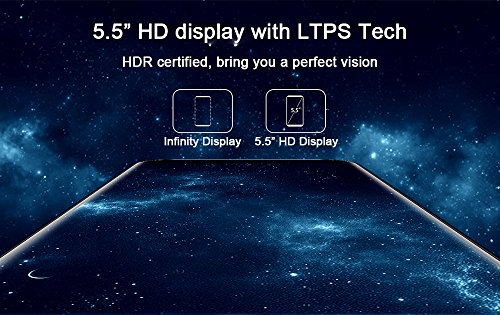 OUKITEL C8 - 3G Smartphone ohne Vertrag (5.5 Zoll, 18:9 Infinity Display, Android 7.0, MTK6580A Quad Core 1.3GHz, 2G RAM 16G ROM, Dual Kameras 13MP+5MP, WIFI, dual Blitzlichter, Fingerabdruk (schwarz)