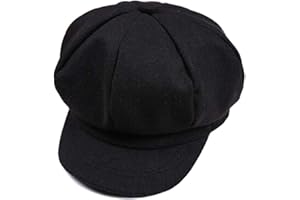 JIHUOO Enfant Casquettes Plates Newsboy Béret Chapeau Visière Gavroche Casquette