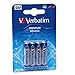 Price comparison product image Verbatim 49920 AAA Alkaline Batteries (Pack of 4)