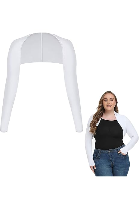 Set 2 Maniche Scialle In Seta Ghiacciata - Protezione Solare, Polsini Con Fori Per Dita, Nero E Bianco - Foto 10