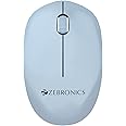 ZEBRONICS Cheetah Wireless Mouse with 1600 DPI, High Accuracy, Precise Usage, 3 Buttons, Ergonomic and Comfortable Design (Blue)