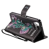 Feeltech LG X Power Hülle PU-Leder und Brieftasche Bunte Muster Fall mit Magnetverschluss, Hybrid-Kickstand mit Stand-Funktion, schlagen Sie schützende weiche TPU Stoßstangenabdeckung und Kreditkartenhalter für LG X Power Handgelenk Bügel-Buch-Art-Geldbeutel-Tasche mit 2 In 1 Berühren Sie Stift - Grüne Maus - 