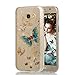 Produktbild Liquid Kristall Funkeln Hülle für Samsung Galaxy A5 A520 2017,Aearl Glitzer Glänzende Soft TPU Silikon Bunt Gemalt Bumper Handyhülle Transparente Schutzhülle mit Displayschutzfolie für Samsung Galaxy A5 2017 - Gold schmetterling