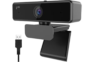 Nuroum V11 2K Webcam for PC, with Noise-Cancelling Microphone & Privacy Cover, 90° Wide Angle 1080P/60fps, USB Plug&Play Computer Web Camera for Laptop/Desktop, Video Calling/Conferencing, grey