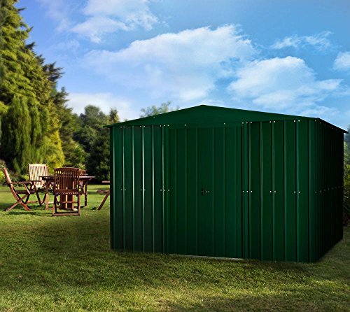 Globel Industries Metall Garten Gerätehaus Gartenhaus 10×8 heritage green // 295x237x203 cm (BxTxH) // 7m² // Gerätehaus Metall Satteldach - 6