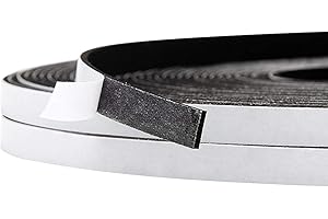 AIDEGER Taśma uszczelniająca, gumowa taśma uszczelniająca do drzwi i okien, odporna na uderzenia, wodoszczelna, pyłoszczelna, 6 x 1,5 mm x 20 m, czarna)