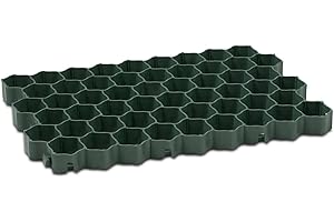 hillvert Grigliato Carrabile HT-LG-40G (60 x 40 x 4 cm, 4 pezzi, verde)