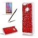 Produktbild Girlyard Silikon Glitzer Hülle für Huawei Nova, Luxus Variable Farbe Pailletten Muster Shinning Case Weiche TPU Bling Backcover Ultra Dünn Flexibel Rubber Etui und Anti Rutsch Kratzfeste Schutzhülle für Huawei Nova - Rot