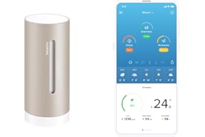 Netatmo Module Additionnel Intérieur pour Netatmo Station Météo, Surveillance de la température, de l’humidité et de la qualité de l’air (CO2), NIM-S-WW, Accéssoire, Sable