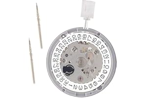 iFutniew NH35A NH35 - Movimiento mecánico de alta precisión, 3 fechas, 24 joyas, cuerda automática, plata/blanco, plata/blanco, clásico, Plateado/Blanco, Clásico