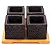 Agricom Farm & Garden set of cement pot with tray(4) RS.450.00