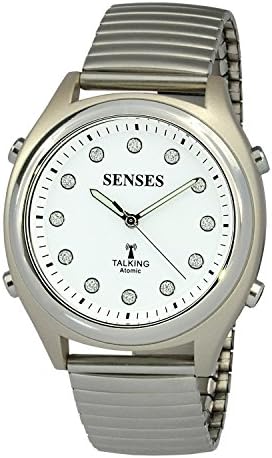 ATOMIC! Talking Watch - Sets Itself SENSES Women's Crystal Stylist Talking Watch (TC-SRTK201-1)(M104)