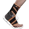 TYNOR Ankle Binder Air Pro, Black & Orange, Large, 1 Unit
