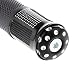 Generic Custom CNC Motorcycle 7/8inch Handlebars Bar end Rubber Gel Hand Grips - black RS.345.00